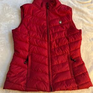 X-Land collection puffer vest from purchased in Kitzbuhel Australia. Red